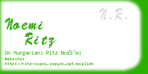 noemi ritz business card